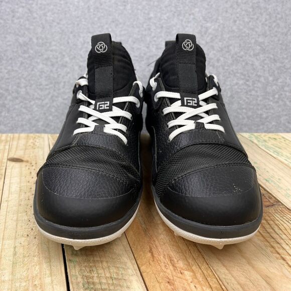 Athalonz GF2 Turf Baseball Softball Shoes Mens Size 8 Golf Black White Cleats - Picture 2 of 12